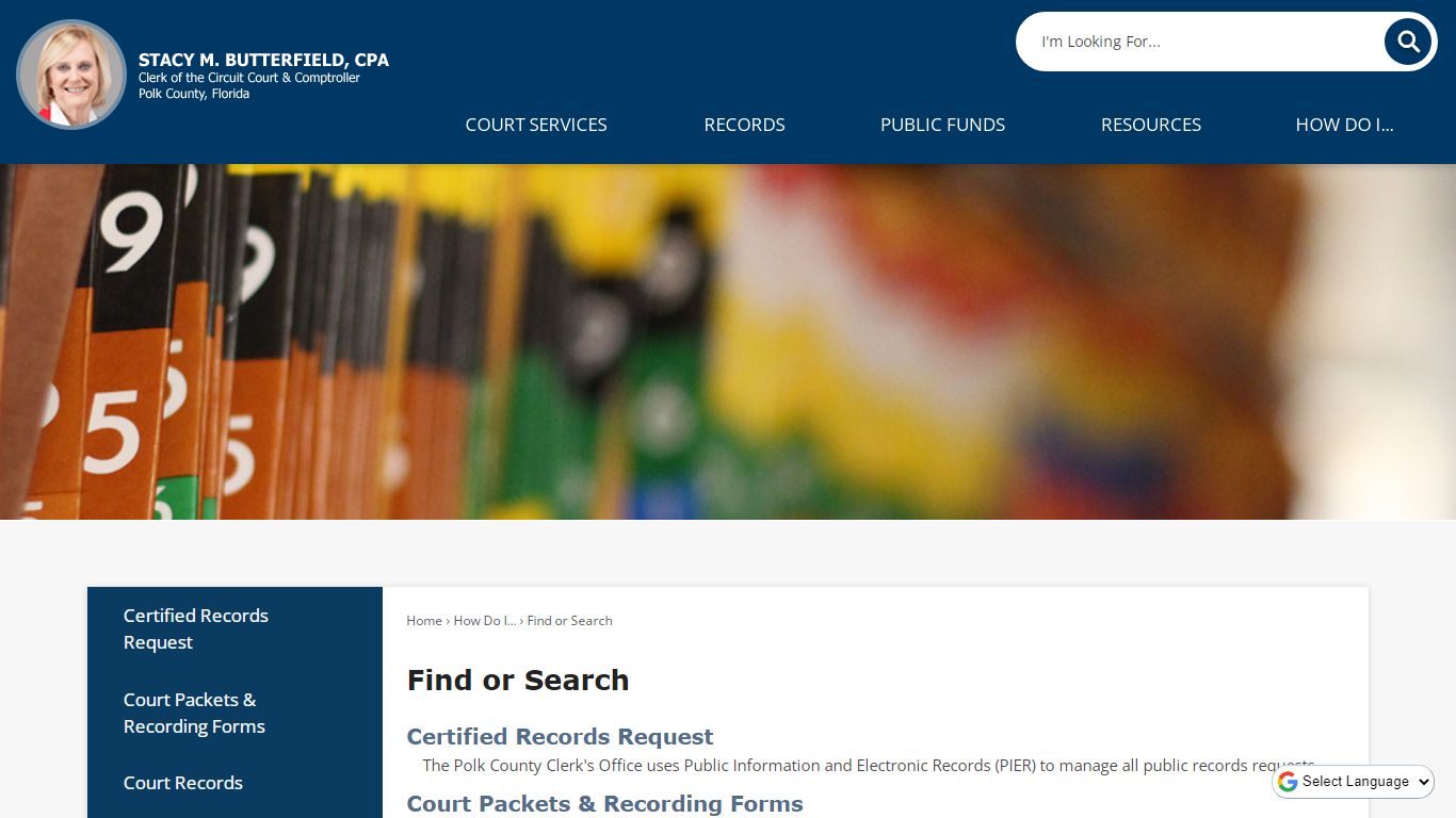 Find or Search | Polk County Clerk, FL
